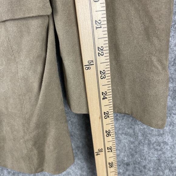 Vintage Christian Dior Monsieur Suede Blazer Sport Coat Mens 42R Beige 2 Button - Picture 9 of 16